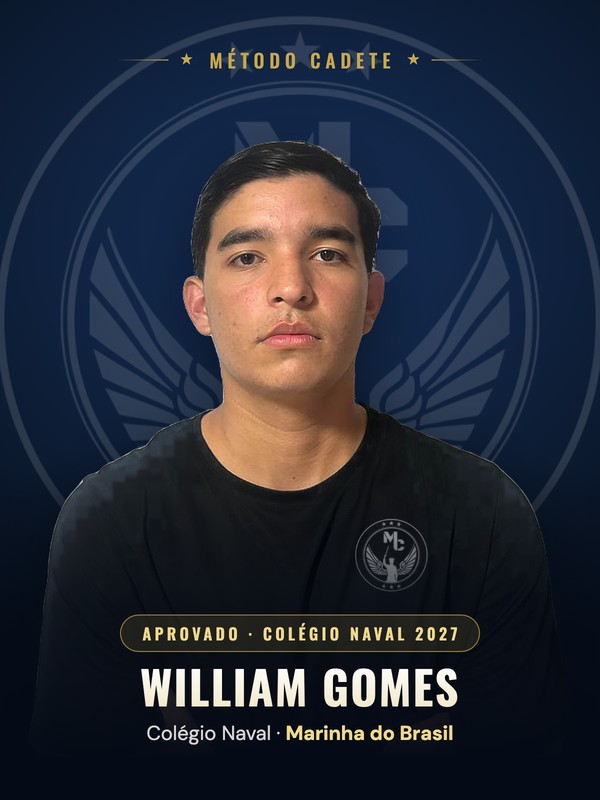Aprovado Al. William Gomes - Método Cadete